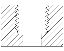 Stepped Hole Bottoming Tap Example