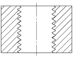 Thru Hole Full Thread Tap Example