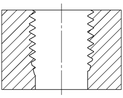 Thru Hole Partial Thread Tap Example